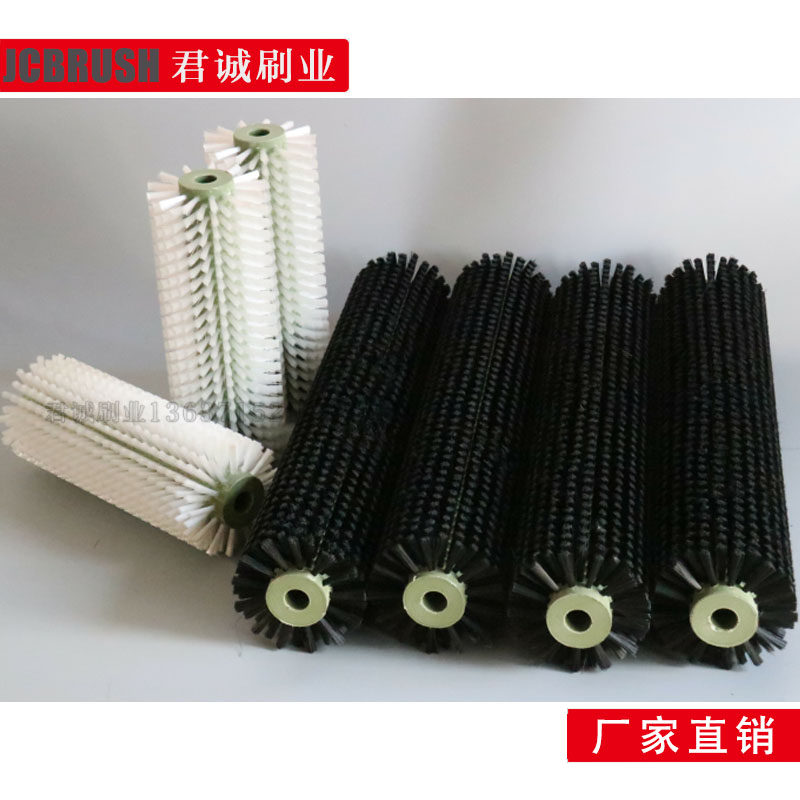 尼龙毛刷辊工业刷辊小毛刷滚筒 洗刷辊 果蔬洗毛刷