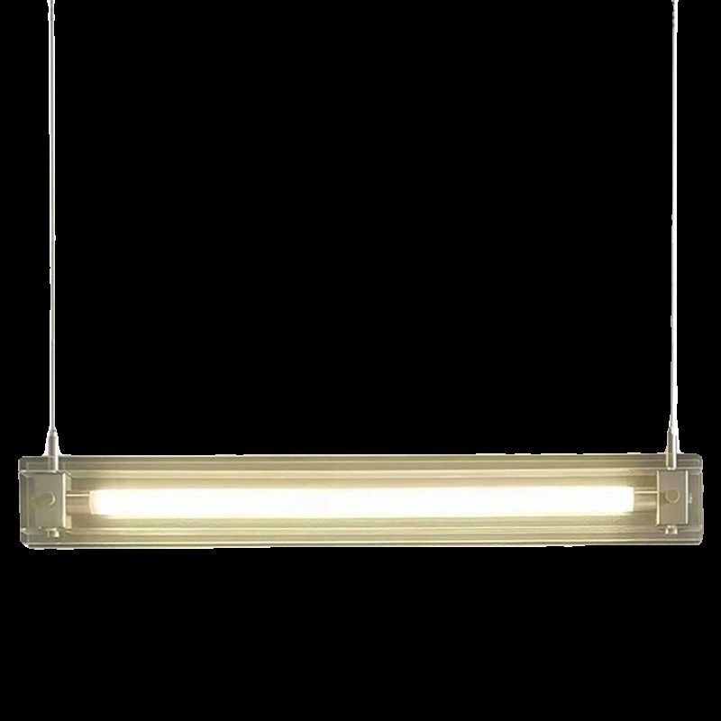 极简玻璃吊灯设计师创意一字长条吧台岛台工业风高级灯具