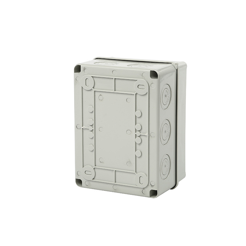HT-5way防水配电箱带接线铜排3-5回路塑料明装室外充电桩空开盒子