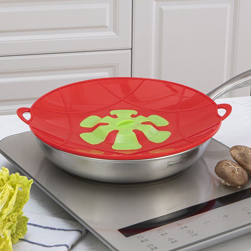 慕厨 防溢锅盖硅胶煮粥防爆防漏防溅盖创意防溢出耐温盖子