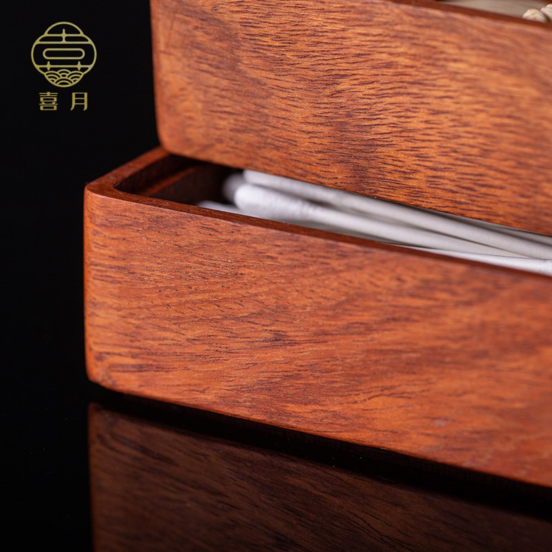 喜月中式黄铜牙线盒收纳高档棉签盒牙签盒家用个性创意时尚牙签筒