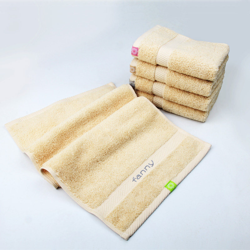 ll含毛巾买毛巾浴巾定制刺绣中英文名字绣退换