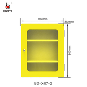 锁具管理站上锁挂牌壁挂式 金属锁具站工业安全管理挂锁箱