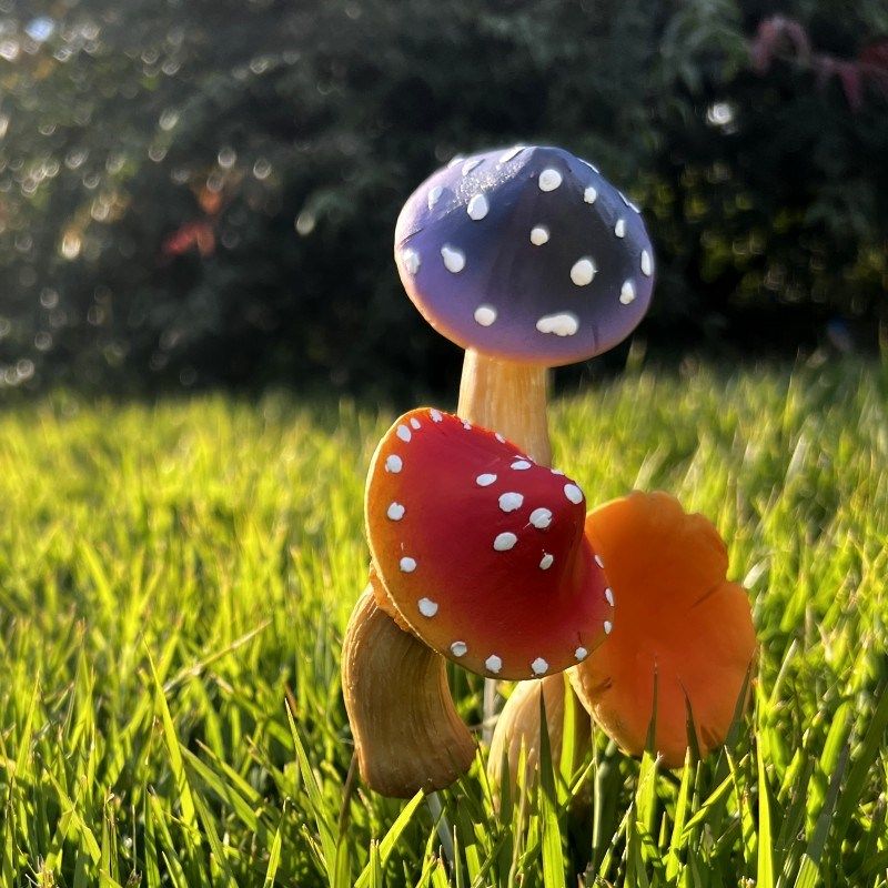 仿真小蘑菇多肉盆点缀装饰品园庭院阳台盆景微景观树脂