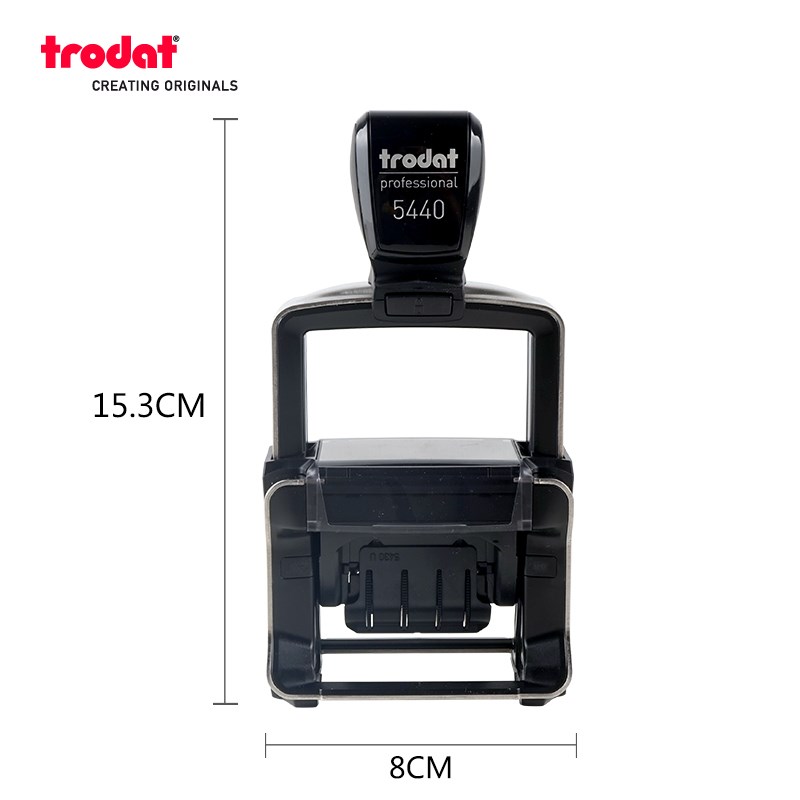 卓达5重型回墨印章 调日期文本印 翻转印章 自带印台