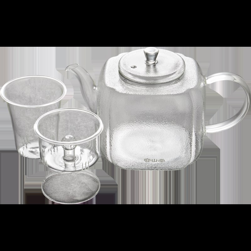 容山堂加厚大g容量玻璃煮茶器蒸茶壶套装静音烧水电陶炉全自动家