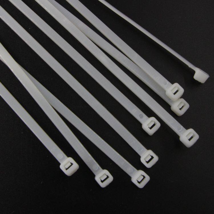 国标尼龙扎带5*550mm 黑白加长固定座卡扣一Q拉得锁死束线捆绑封