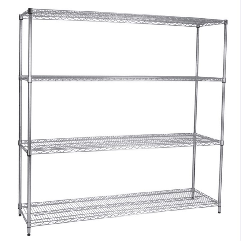 货架不锈钢移动仓库货架带轮x置物架多层防静电物料展示架镀铬铁