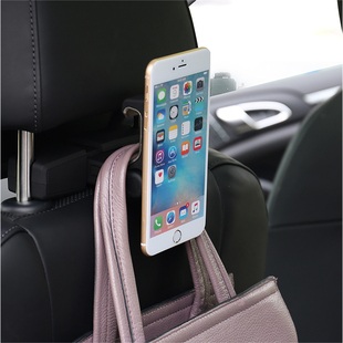 车载挂钩汽车座椅背多功能置物挂钩奥G迪宝马奔驰车用手机支架创