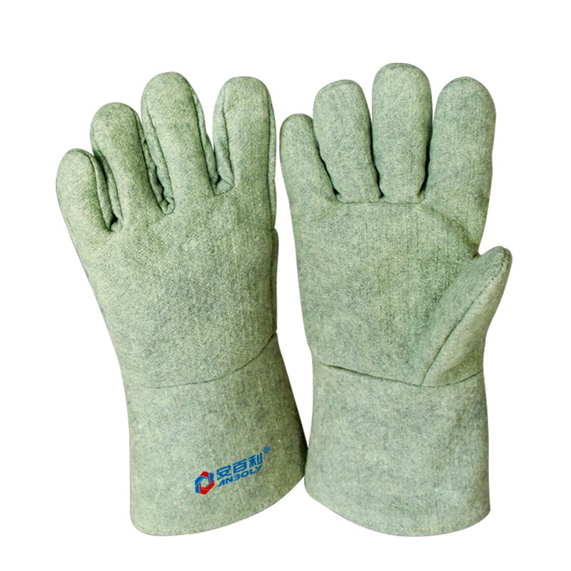 防烫隔热工业烘焙烤n箱阻燃五指电焊防辐射热500度耐高温专用手套