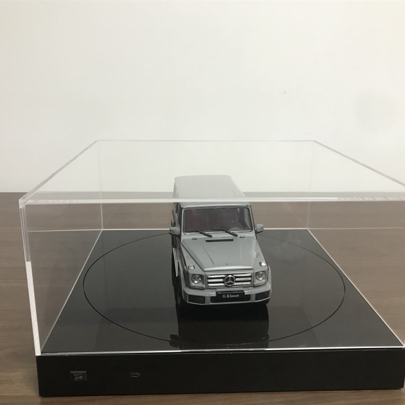 1/18汽车p模型黑色旋转台展示盒