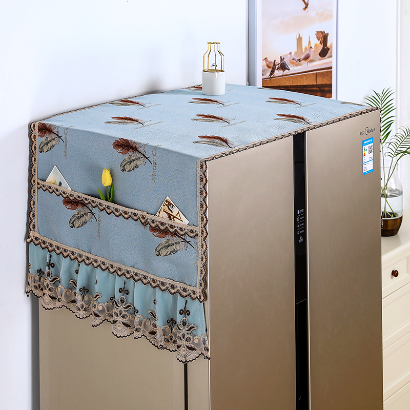 欧式冰箱防尘罩防尘布盖布保护罩微波J炉洗衣机双开门单开门盖巾