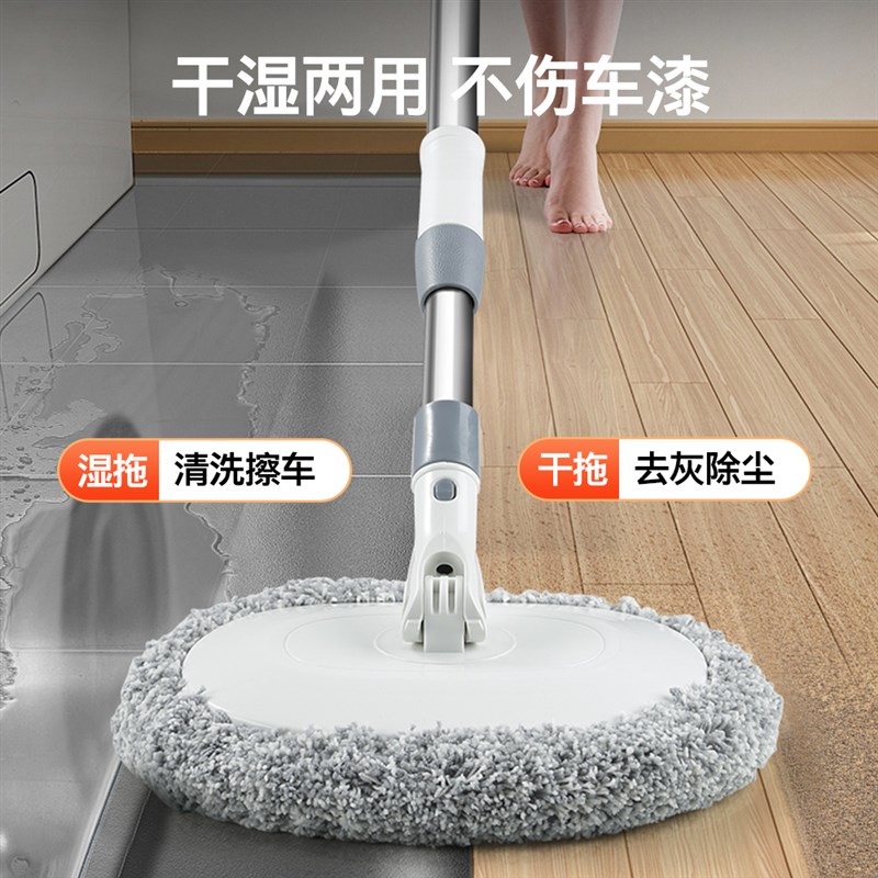 弯杆洗车a拖把软毛不伤车专用可伸缩刷车刷子汽车擦车神器工具套