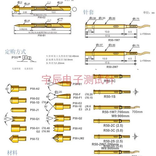 2W7W7带线针 探针座 针 #探针 带线