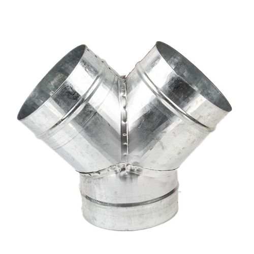 抽油烟机排烟管三通接头180换气扇浴霸排风管白铁皮正三通接口250