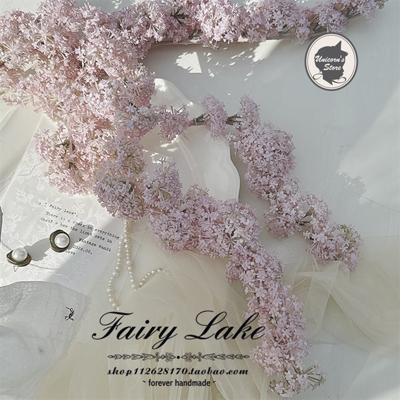 春樱若粉色爆花小雪球绣球花 仿真花 假花美甲 花艺摆设拍摄 写真