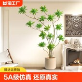 绿植百合竹落地仿真室内假树装 饰客厅级玄关卧室