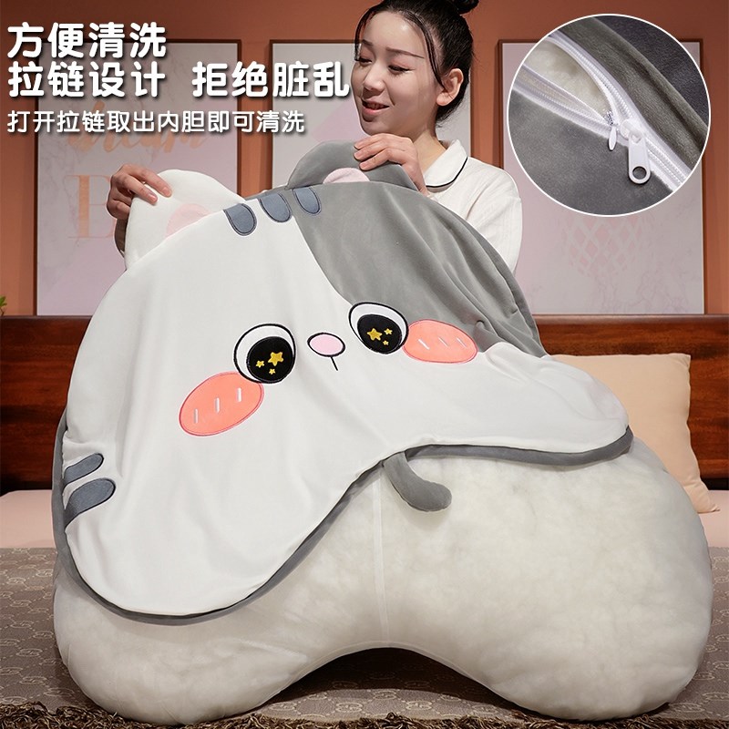 床头大靠背垫靠枕头软包床上抱枕女生睡觉护腰枕沙发靠垫学生宿舍