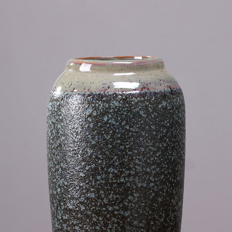 永悦 新陶瓷装饰瓶复古石纹博古架摆设器鎏金瓶口高档瓶,家居饰品,花瓶,淘宝优惠券,粉丝福利购,淘宝优惠卷