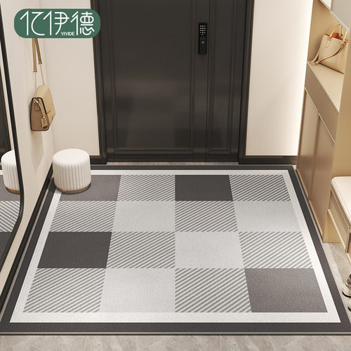 入户门地垫高级感进门门口耐脏免洗玄关门垫家用防滑除尘进户地毯