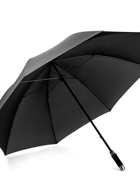 碳纤维骨架雨伞超轻超大强抗风纯黑色长晴雨两用太阳伞男