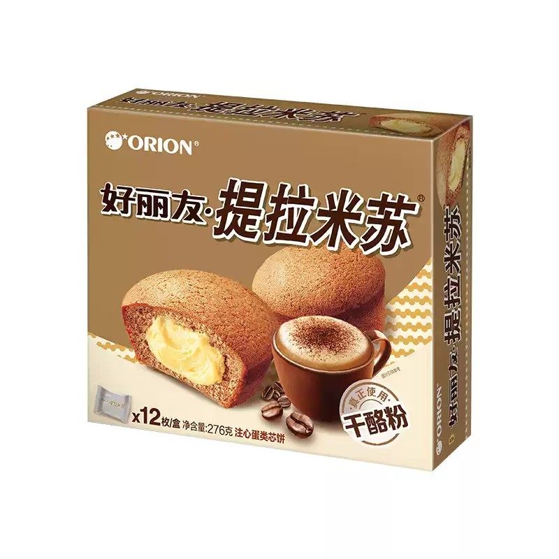 【好丽友】提拉米苏派12枚下午茶休闲小零食蛋糕点心面包