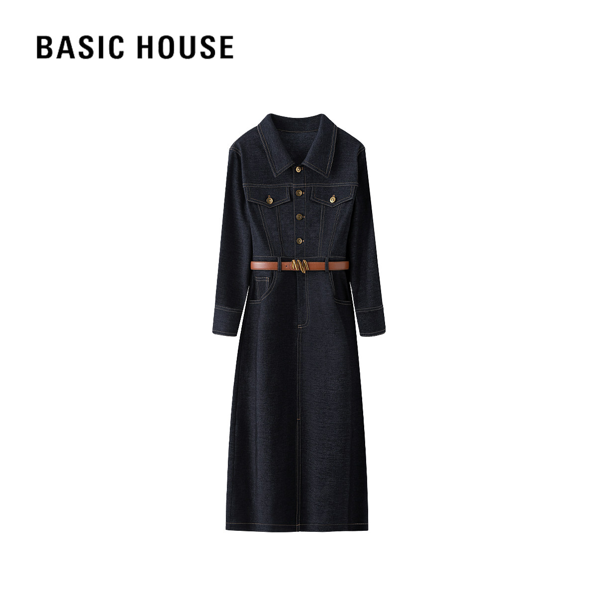 百家好复古收腰牛仔连衣裙天猫券后299元入手