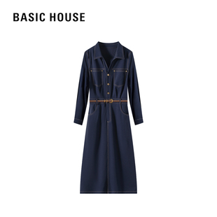 百家好2026春季新款显瘦韩系衬衫裙女时尚减龄长袖品牌爆款连衣裙