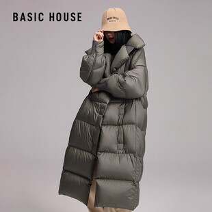 百家好品牌高端羽绒服女长款 加厚保暖90白鸭绒外套 过膝超好看冬季