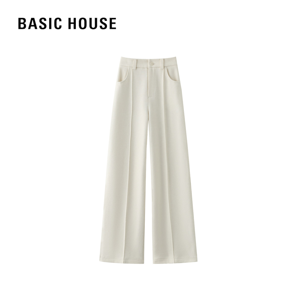 百家好春季新款垂感直筒微喇阔腿西装裤女潮流修身显瘦时尚长裤