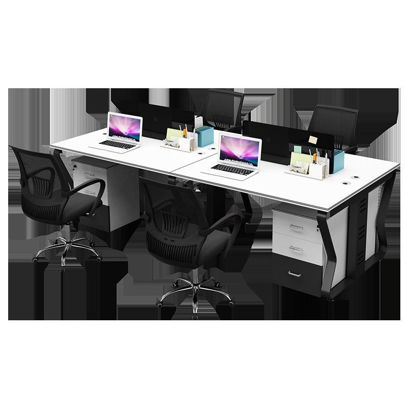 办公桌现代四人位职员桌工位桌办公室桌子屏风办公桌椅,商业/办公家具,组合/屏风工作位,淘宝优惠券,粉丝福利购,淘宝优惠卷