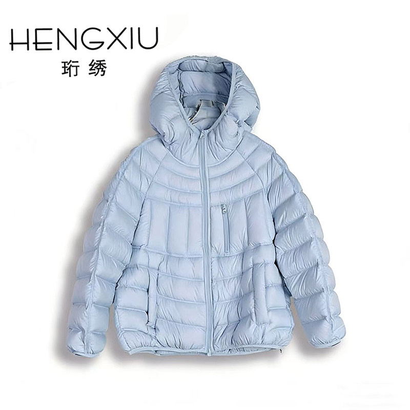 【小糯米专享】珩绣2025连帽简约时尚排骨款泡芙羽绒服XY-S011