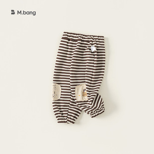 邦选秋款童装儿童裤子条纹长裤男宝卫裤宽松休闲裤新品男童