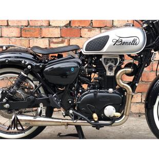 贝纳利帝国BJ400改装复古手工排气前段中段尾段可调声浪低沉浑厚