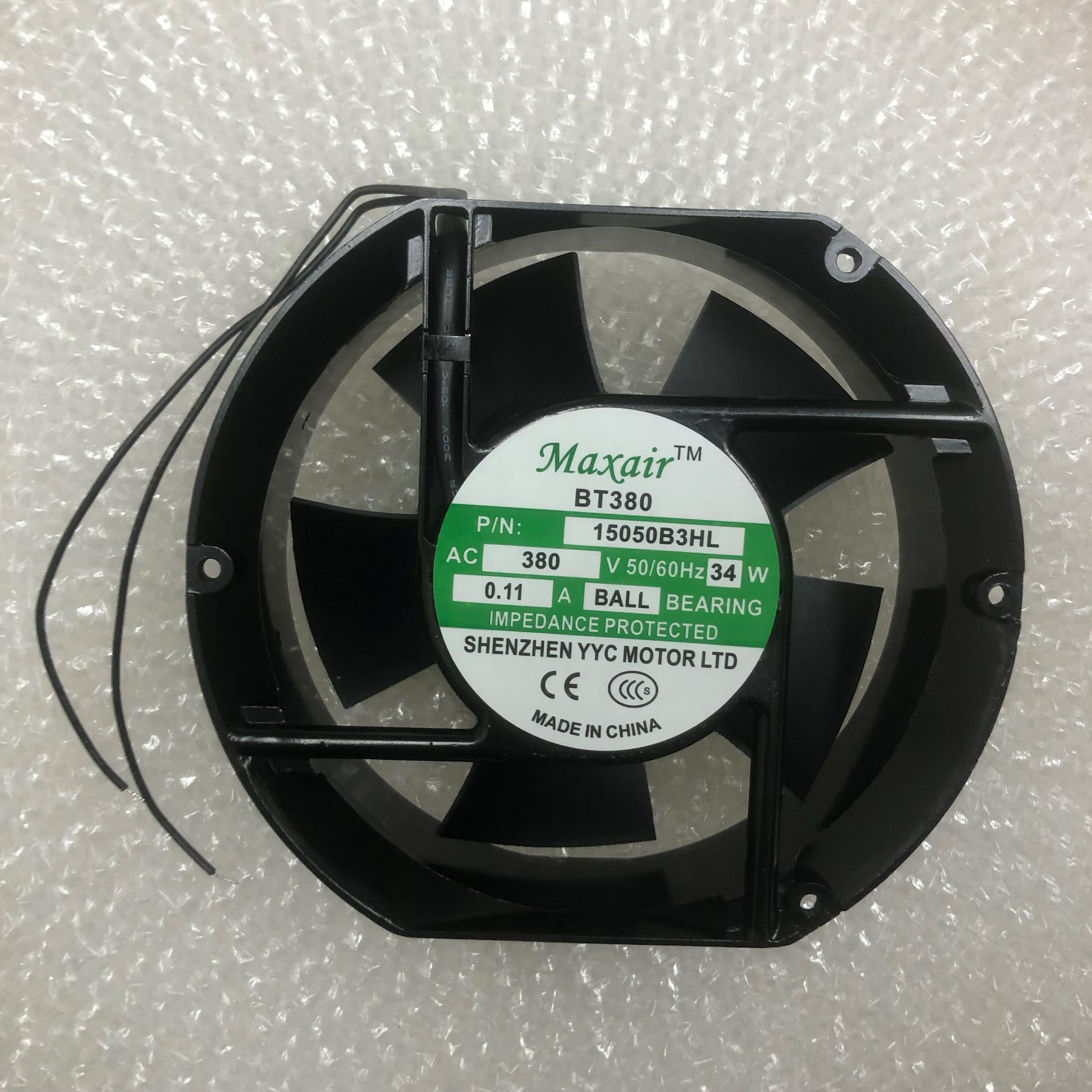 Maxair轴流风机BT15050B3HL AC380V 17CM机柜散热风扇椭圆形17251