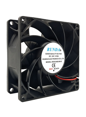 原厂RUNDA RD9238B24M-S 24V 0.58A 9cm电焊机降温变频器散热风扇