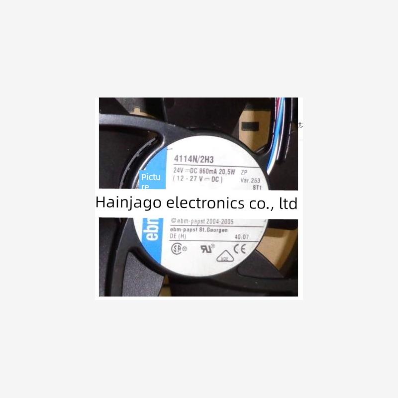 4114N/2H3 24V 20.5W 4114 N/2U4线原厂德国进口铝框变频器风扇