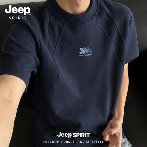 Jeep吉普潮流插肩短袖T恤男2026