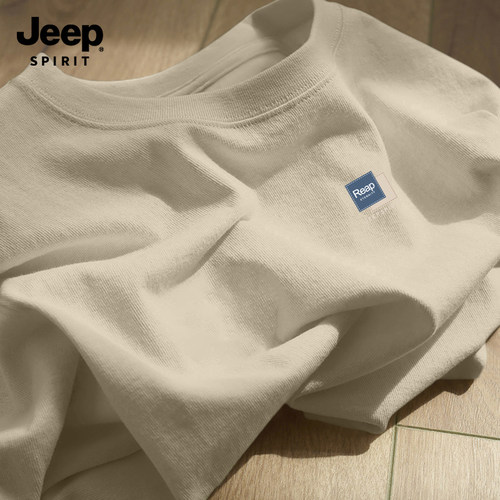 Jeep吉普纯棉长袖t恤男款新款