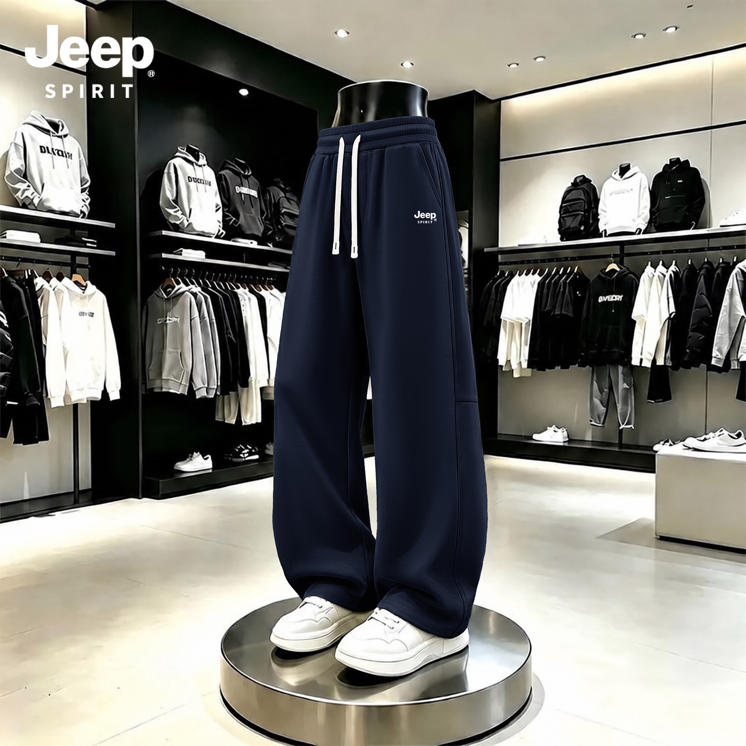 Jeep吉普弯刀裤男款秋运动休闲裤