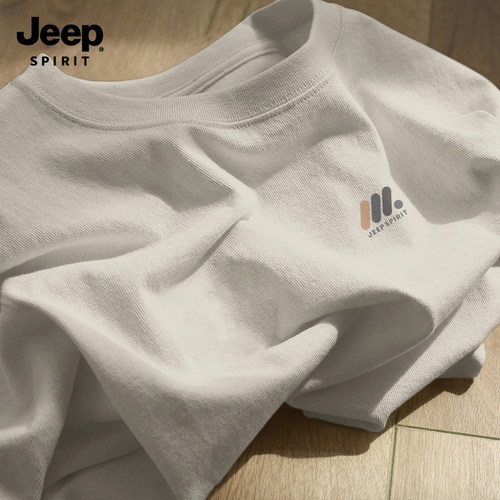 Jeep吉普男士长袖t恤纯棉