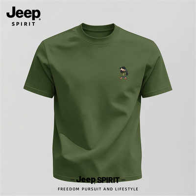 Jeep吉普纯棉短袖T恤男款2026夏