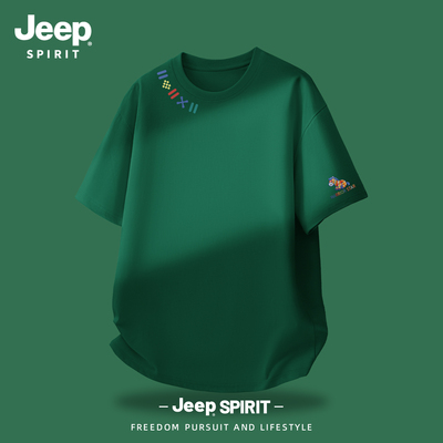 Jeep吉普短袖t恤男款美式半袖