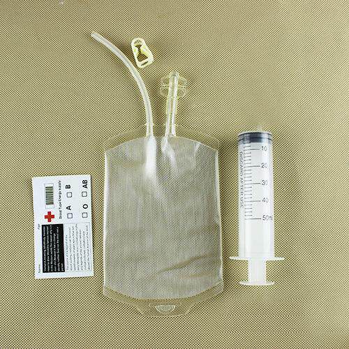 万圣节吸血鬼血袋饮料饮料袋果汁血浆血袋酒能量血袋