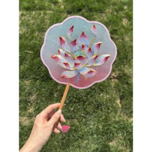 非物质文化遗产苏绣扇古风新式中国风双面绣手工民族风格汉代舞蹈