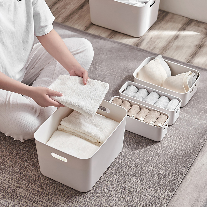 洗澡收纳筐零食玩具杂物整理篮子手提衣物储物塑料篮水果菜置物框