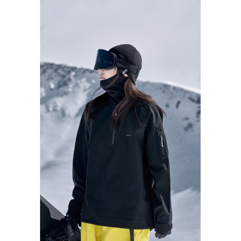 awka单板滑雪服女款2024新款卫衣防风防水外套上衣冬季男士3L