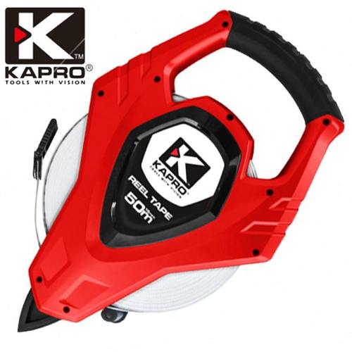 开普路KAPRO三级精度50米皮卷尺660n双面刻度标尺30m皮尺快速收尺