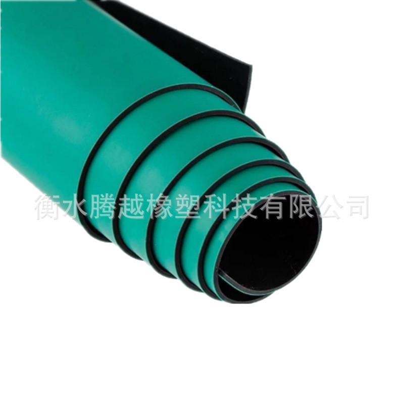 现货绿色防静电橡胶板工作地板防静电高温M地板绝缘电子厂工作台