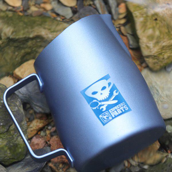 斜口拉花杯304不锈钢奶缸 镜光尖嘴拉花缸450cc特氟龙奶泡缸650ML